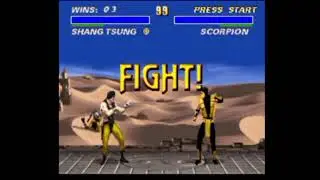 Ultimate Mortal Kombat 3 - Play as Shang Tsung, Enable all cheats, One-button fatality (Part 1)