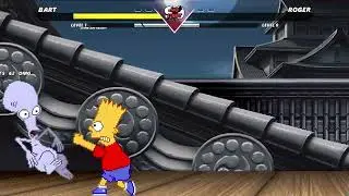 BART SIMPSONS VS ROGERS (AMERICAN DAD) | INSANELY EPIC M.U.G.E.N BATTLE