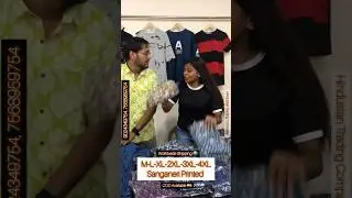 Sanganeri Printed Shirts/Short Kurta | Plus Size Collection | Jaipur Factory | Hindustan Trading