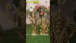 SUPREME KING VENKATESHWARA SWAMY WITH LAKSHMI DEVI#trending #brass #idols #dhanurmasam #freeshipping