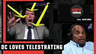 Daniel Cormier telestrates the booth reaction at #UFCVegas52 🤣 | ESPN MMA