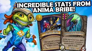Felbat Synergy With ANIMA BRIBE!! | Hearthstone Battlegrounds