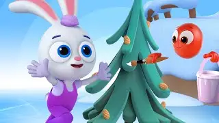 Beadies ❄️ Let&rsquo;s Draw A Snow Coat For The Tree! | Learning Videos For Kids