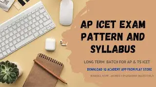 AP ICET EXAM Pattern 2023 // AP ICET online Course// long term batch // Exam Pattern & Syllabus
