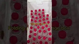 Folding Plastic Storage Box Large Capacity, Easy To Install#storage #manufacturing #box