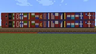 WW2 countries flags in Minecraft