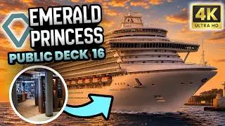 Emerald Princess Public Deck 16 | Tall Man's Cruise Adventures