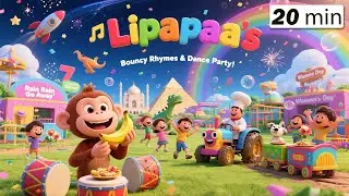 🌟 Banana Beats & Space Treats! 🍌🚀 Fun Kids Rhymes Compilation | Lipapaa Kids 🎶