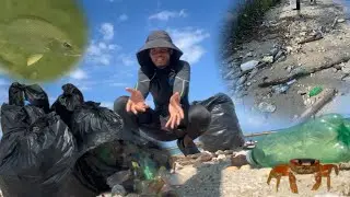 Beach Cleanup 🧽After Hurricane Melissa — Saving the Ocean One Bag at a Time!”🇯🇲