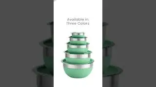 Tramontina - 10 Pc Covered Stainless Steel and Silicone Mixing Bowl Set