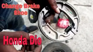 Install New Brake Shoe On  Scooty Honda Dio | Honda Dio