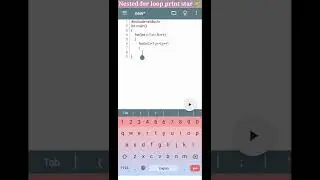 Print star using nested for loop programming in c language #shorts #programmer