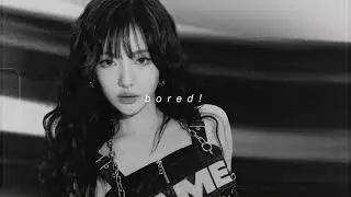 ningning - bored! (sped up + reverb)