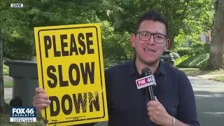 Families asking drivers to slow down in Wesley Heights neighborhood