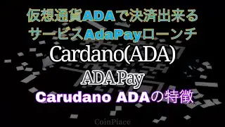 カルダノ エイダ 仮想通貨ADAで決済できるサービスAdaPayローンチとCarudanoの特徴まとめ！　しゅちゅわんの暗号資産情報