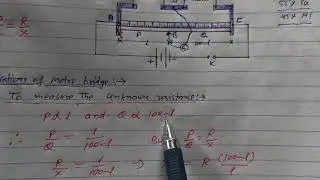 Slide wire bridge,metre bridge, how to measure unknown resistance & compare two unknown resistances