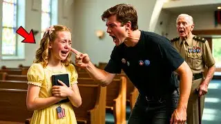 Little TRUMP Girl Was Cast Out of Church By Leftist Youth Leader, But a WWII Veteran Rushed In And..