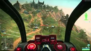 PlanetSide 2 Mosquito playing chicken with ground targets