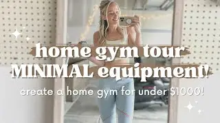 AFFORDABLE HOME GYM SET UP | the bare essentials