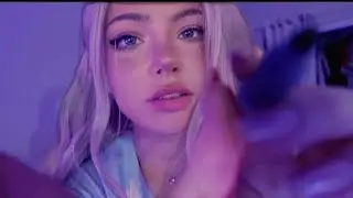 Your Crush Draws ALL Over Your Face ♡ ASMR Up Close, Visual Triggers