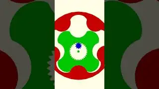 Animation Wankel/cycloidal gearbox design for High RPM's motor in OpenSCAD. Easily 3D printable.