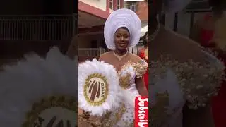 AFRICAN  BEAUTIFUL BRIDE STYLE #viral #wedding #short #shorts #trending