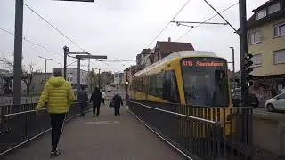 Stuttgart Stadtbahn: Stammheim bound DT8.14 U15 Train leaving Salzwiesenstra&szlig;e