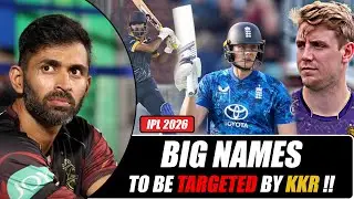 Big Names to be in KKR's Target List  for IPL 2026 Mini Auction |