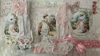 Craft with me glassine/parchment paper shabby chic bag gdt for blubelldesign