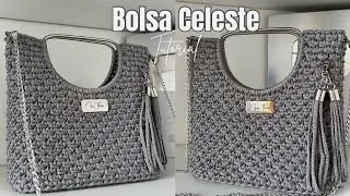 Fa&ccedil;a voc&ecirc; mesma | Bolsa De Croch&ecirc; F&aacute;cil e R&aacute;pida Com Poli&eacute;ster: Design Novo e Elegante Bolsa Celeste