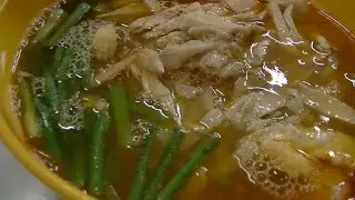 Куриный суп с лапшой и креветками, ресторан Thean Chun, 7 августа 2020 г.