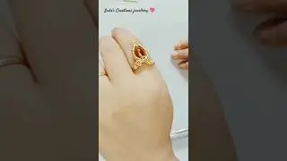 Wire wrapping glass stone ring/ new design #jewellerymaking #wirewrap #diy #ring