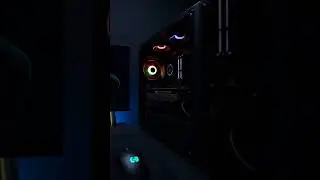 INSANE Gaming Setup with RGB FIRE #shorts