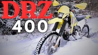 POV DRZ400 Snowstorm Ride | 18 Inches of Snow Pack | Winter can&rsquo;t stop a DRZ400! 