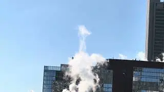 Ambient Video Of Steam Clouds In Freezing Weather - AMSR/White Noise