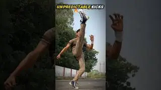 Unpredictable kicks ☠️🥋🔥 #taekwondo #karate #motivation #tricks #training #speed #power #shorts