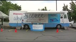 Free medical testing on Walgreens wellness bus
