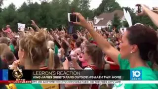 Lebron Returns Home After Championship