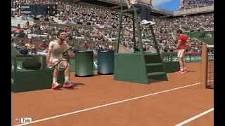 Full Ace Tennis Simulator Career : Federer (9.) VS. Djokovic (5.) /2019 Roland Garros 4th round/