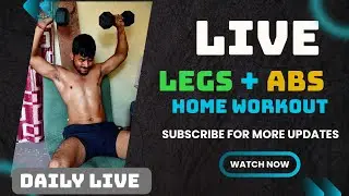 🔥 Legs + Abs Workout Live | Build Strength & Core Power | SurajFlexon Fitness 💪