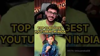 Top 10 Indian Biggest Youtuber in 2025 ! #short #shorts