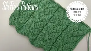 Easy faux cable stitch pattern tutorial