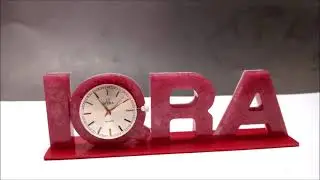 Customized Name EpoxyTable Decor Clock Stylish And Personalized