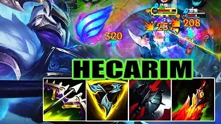 WILD RIFT HECARIM JUNGLE GAMEPLAY - PHASE RUSH & HEXTECH BLACK CLEAVER - BEST BUILD RUNES
