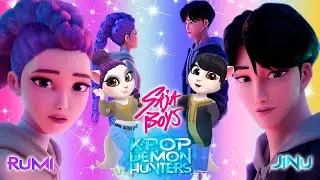 😈🎵 My Talking Angela 2 | K-POP Demon Hunters | Jinu VS Rumi | New Update 😘💋 | Cosplay Battle ✨