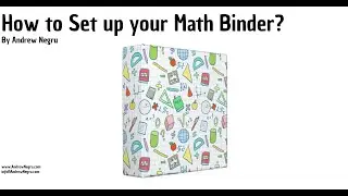 How to set up your Math Binder?