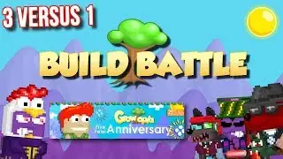 TERY VS 3 FANS - Anniversary Build Battle | Growtopia