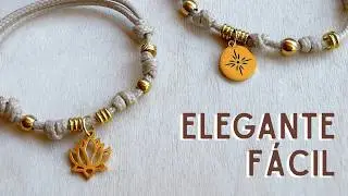 Pulsera elegante y resistente en macramé | Fácil, ajustable y profesional 💫