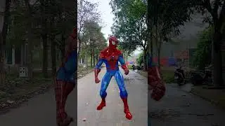 Random REVERSE battle between alpha hero and Bad Guy🔥 #alphahero #spiderman #shorts