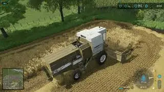 Farming simulator 22 staré stroje #34 sklizeň pšenice a  sběr slámy 